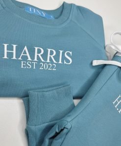 Customised Blue Tracksuit Set